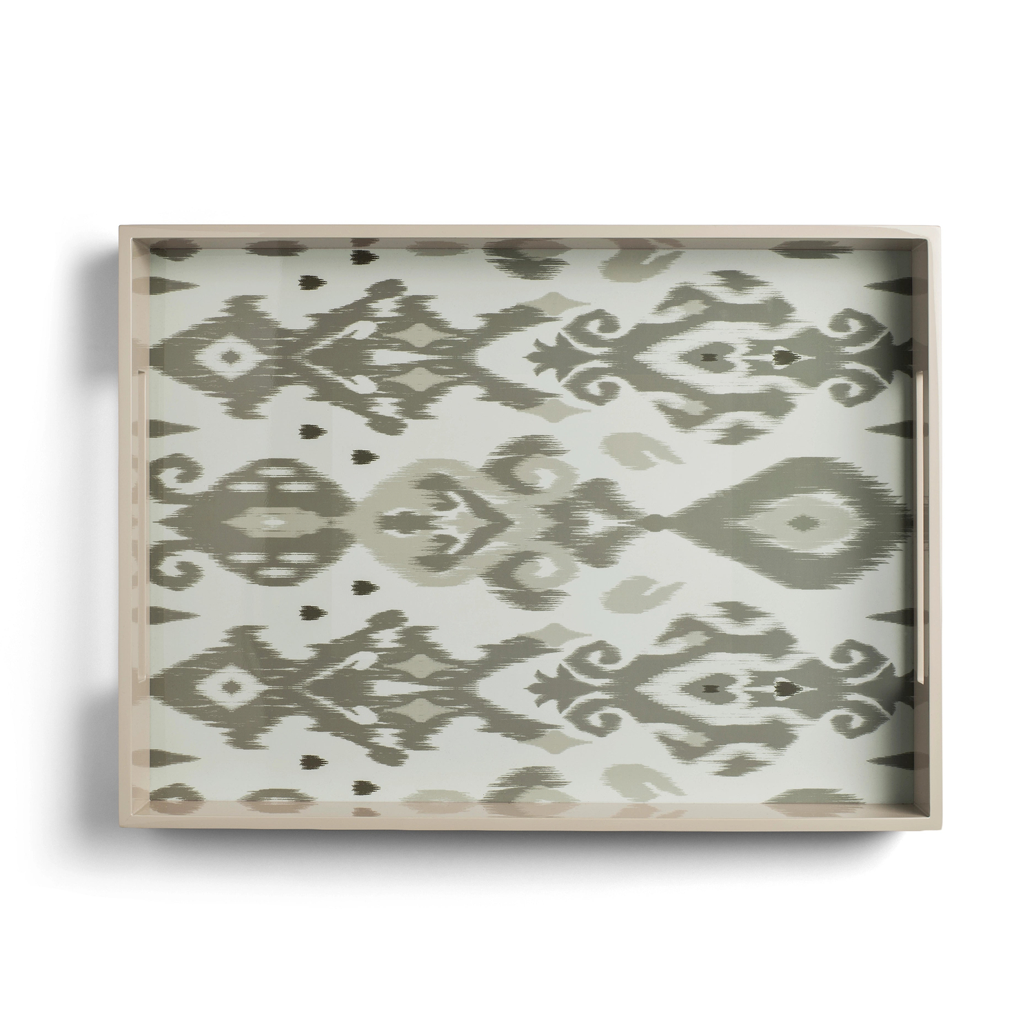 Ikat Medium Mink & Cappuccino Two-Tone Tray