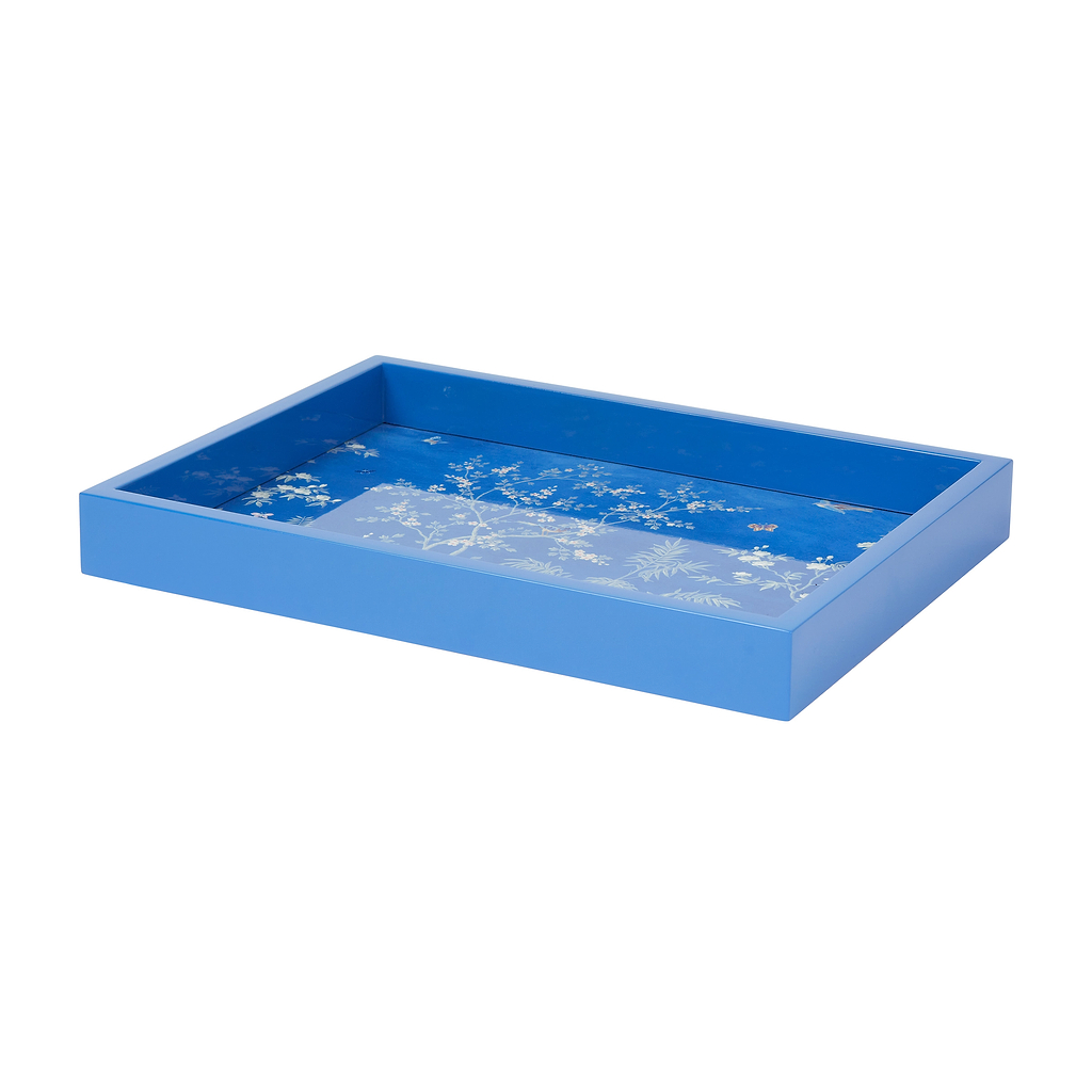Safata de Xinoiserie petita blava