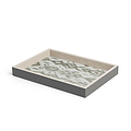 Ikat Small Mink & Cappuccino Two-Tone Tray