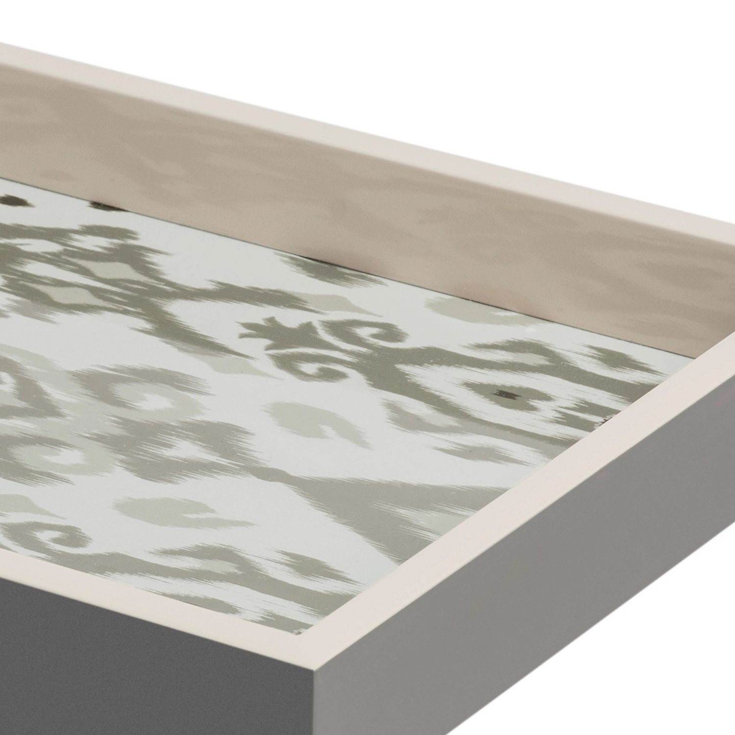 Ikat Small Mink & Cappuccino Two-Tone Tray