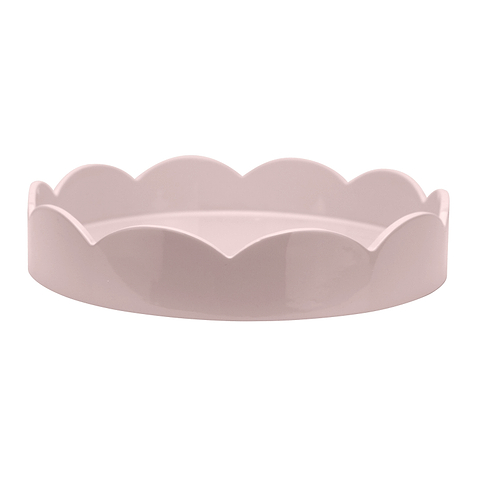 Pale Pink Small Round Scallop Tray