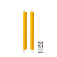 Gult LED-stearinlys - sett med 2