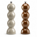 Set di macinini per sale e pepe Bobbin color Cappuccino e Cioccolato