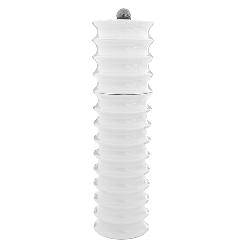 White Twister Salt or Pepper Mill