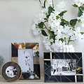 Marbled Horn Resin Photo Frame
