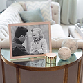 Pale Pink Enamel & Gold Frame