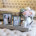 Chiffon Grey Large Lacquered Ottoman Tray