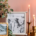 Acrylic & Silver Pillar Photo Frame