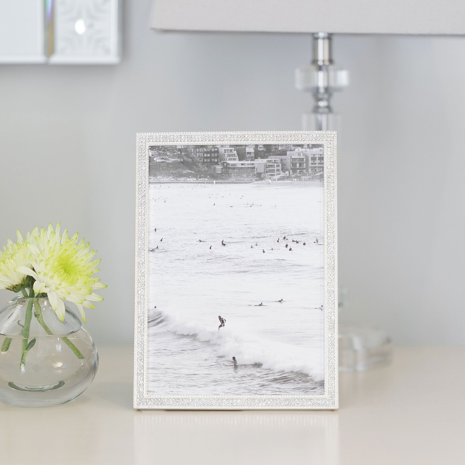 Silver Rosemary Diamante Frame