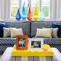 Orange Scalloped Lacquer Photo Frame