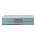 Light Blue Lacquer Box With Silver - Boxes & Pots - Addison Ross