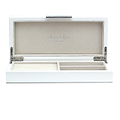 White Lacquer Box With Silver - Boxes & Pots - Addison Ross