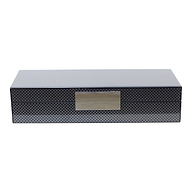 Carbon Fibre Lacquer Box with Silver