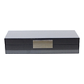Carbon Fibre Lacquer Box with Silver