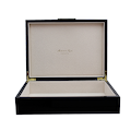 Large Black Lacquer Box With Gold