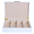 Large White & Gold Glasses Box