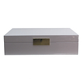 Large Chiffon Jewellery Box with Gold