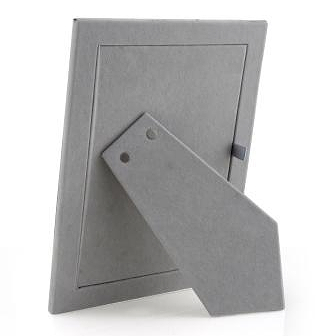 Black Enamel & Silver Curve Frame