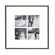 Four Aperture Black Wall Hanging Frame