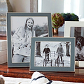 Grey Shagreen & Silver Frame