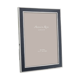 Grey Carbon Fibre & Silver 15mm Photo Frame