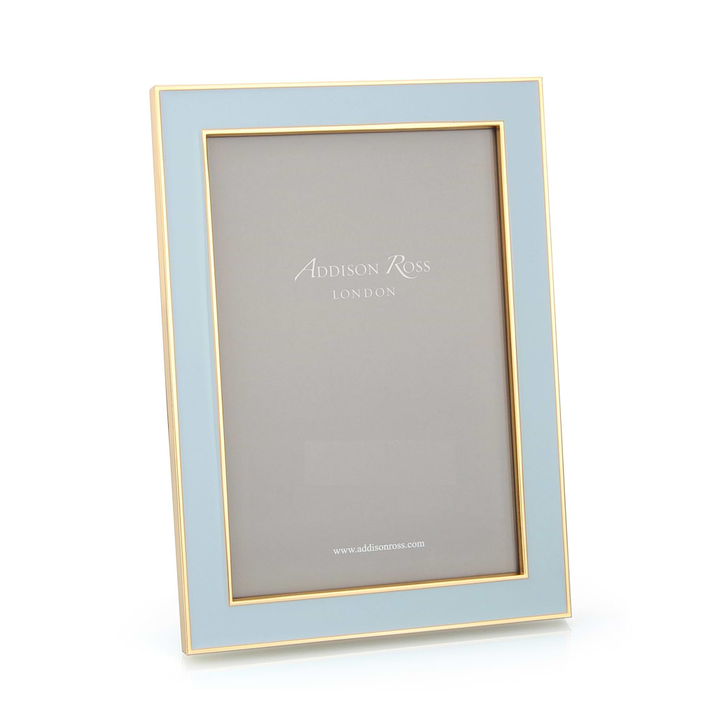 Powder smalto blu e cornice dorata