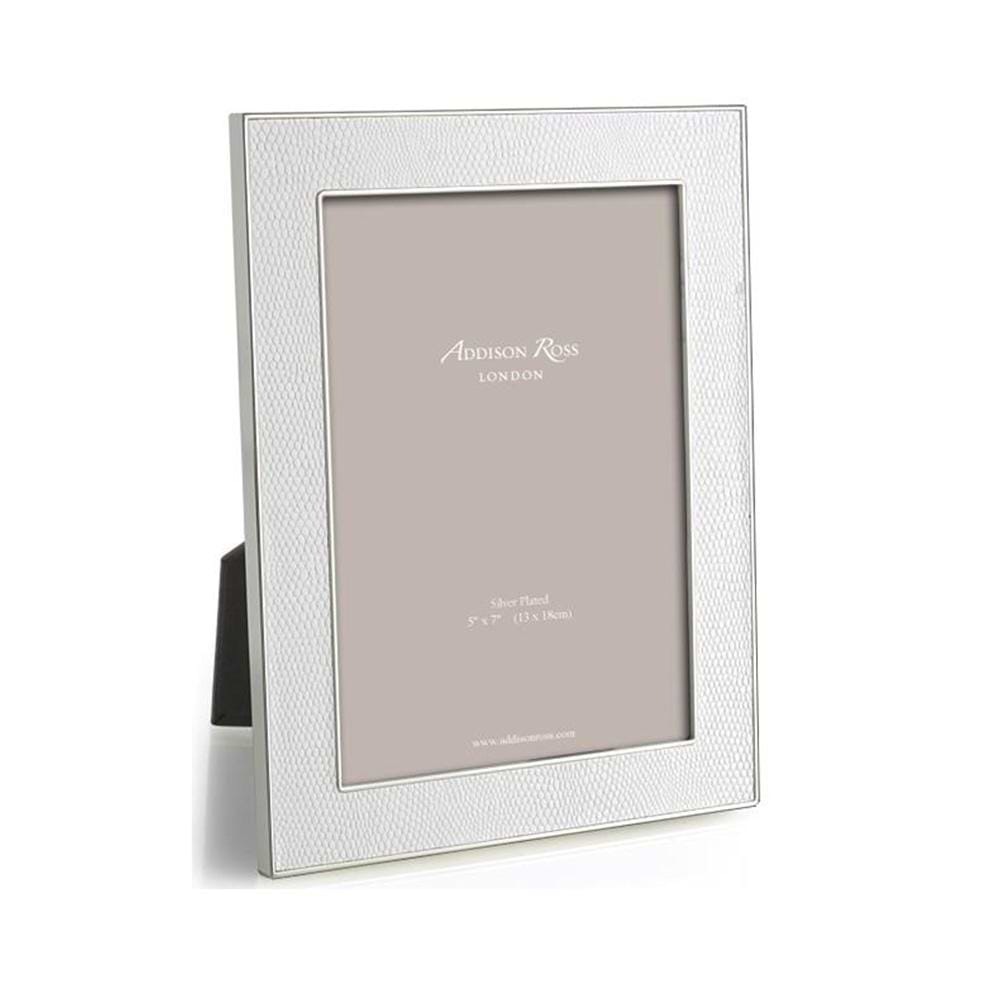 White Snake & Silver Frame