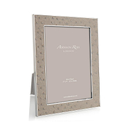 Shadow Ostrich & Silver Frame