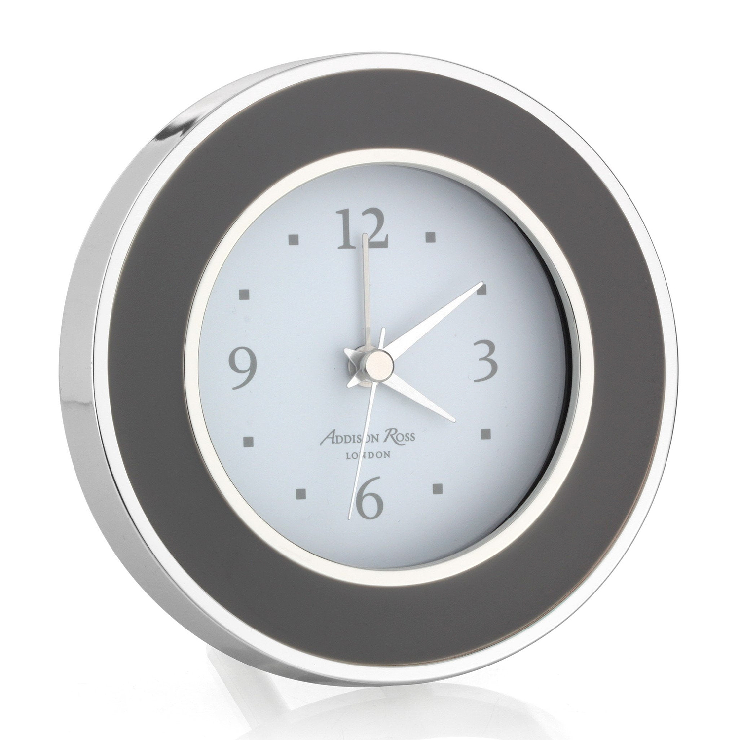 Taupe & Silver Alarm Clock - Clock - Addison Ross