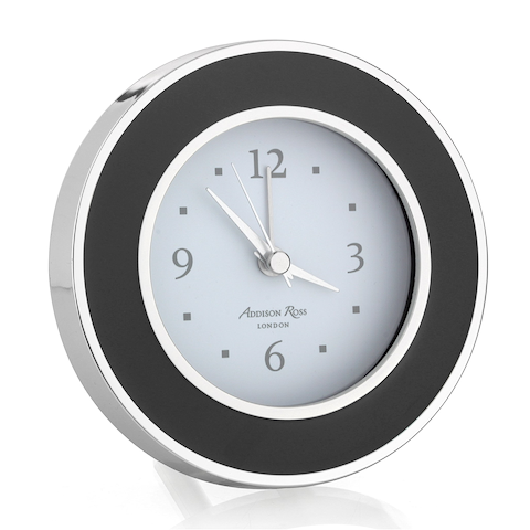 Black & Silver Alarm Clock