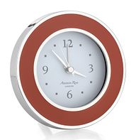 Orange & Silver Silent Alarm Clock