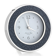 Blue Croc Silver Alarm Clock