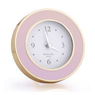 Pastel Pink & Gold Silent Alarm Clock