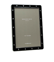 Black Enamel & Silver Locket Frame