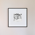 Single Aperture Black Wall Hanging Frame