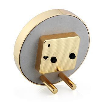 Powder Blue & Gold Silent Alarm Clock - Addison Ross Ltd UK