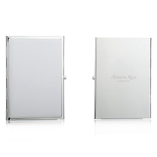 White & Silver Plate Travel Frame