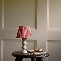 Small Cappuccino Bobbin Lacquered Lamp Base & Rechargeable Bulb - 19cm