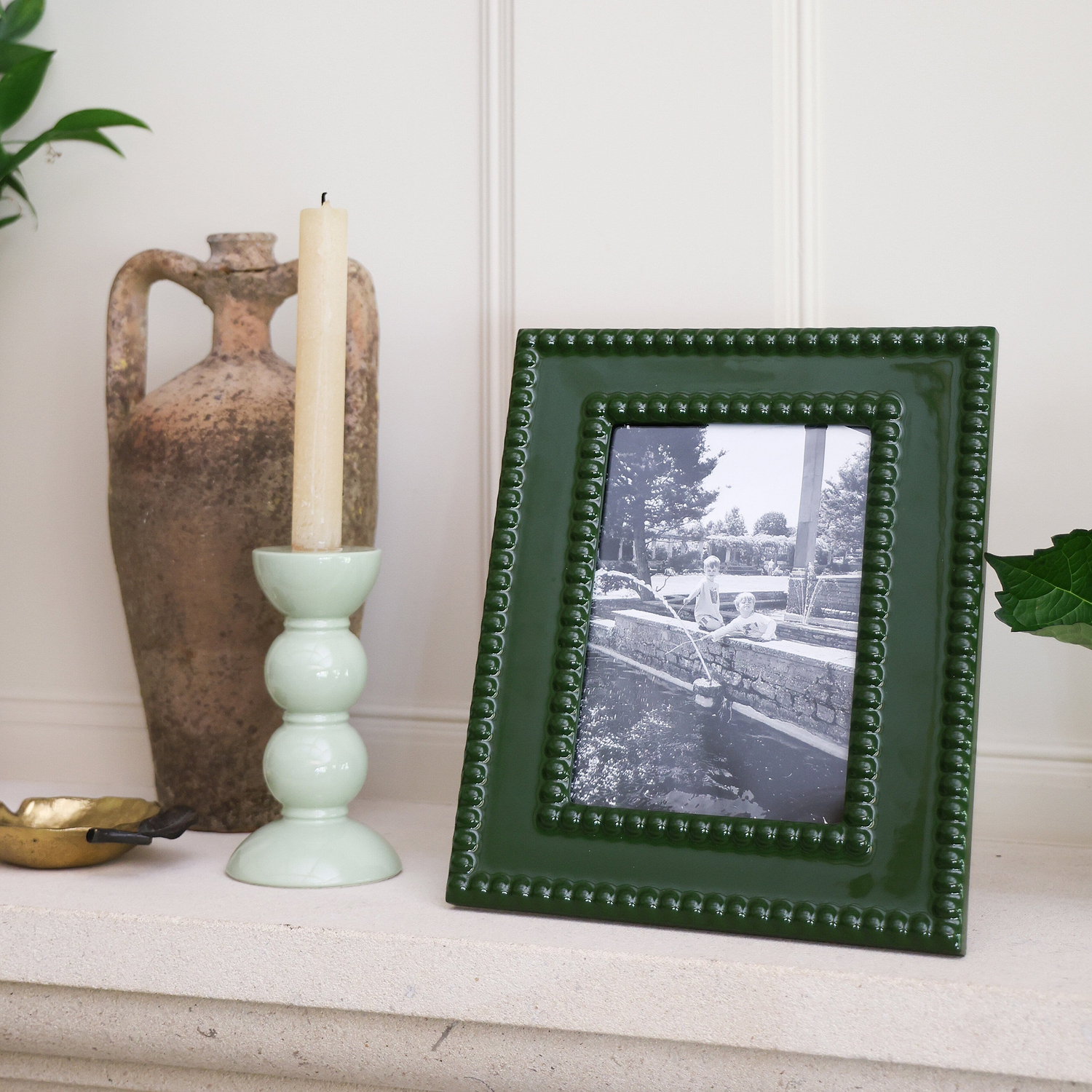 Khaki Bobbin Lacquer Photo Frame