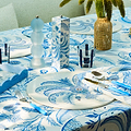 Palm Beach Blue Square Pillar Salt or Pepper Mill
