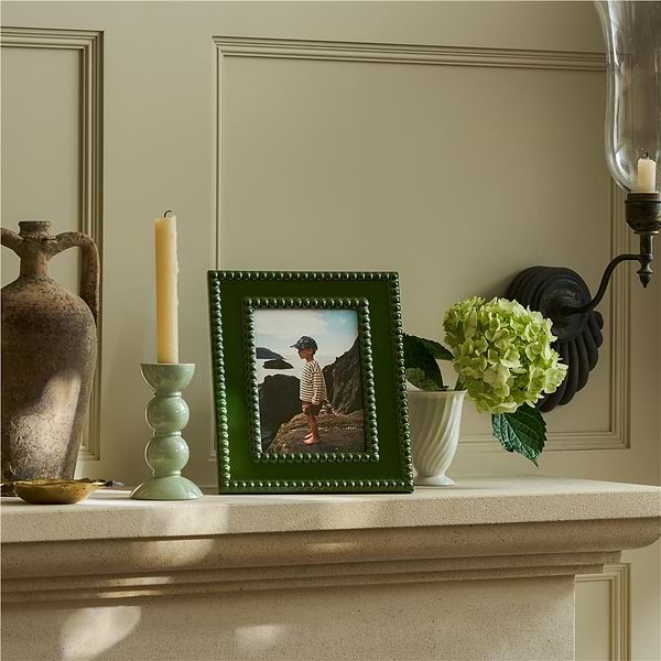 Khaki Bobbin Lacquer Photo Frame