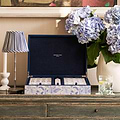 Palm Beach Blue Lacquered Mahjong Set