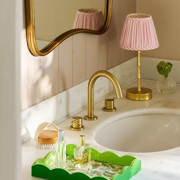 Palm Beach Green Lacquered Scallop Small Tray