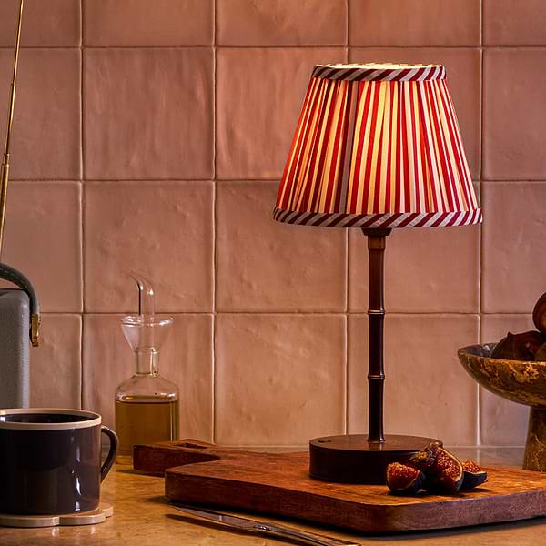 Bronze Bamboo Rechargeable Lamp Base - 10"