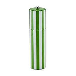 Green Striped Column Salt or Pepper Mill