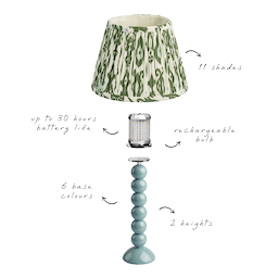 Tall Bobbin Bases and 25cm Lampshades
