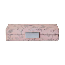 Pink Chinoiserie Box with Silver