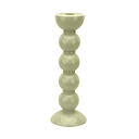 Tall Sage Bobbin Candlestick - 24cm