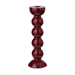 Tall Cherry Bobbin Candlestick - 24cm