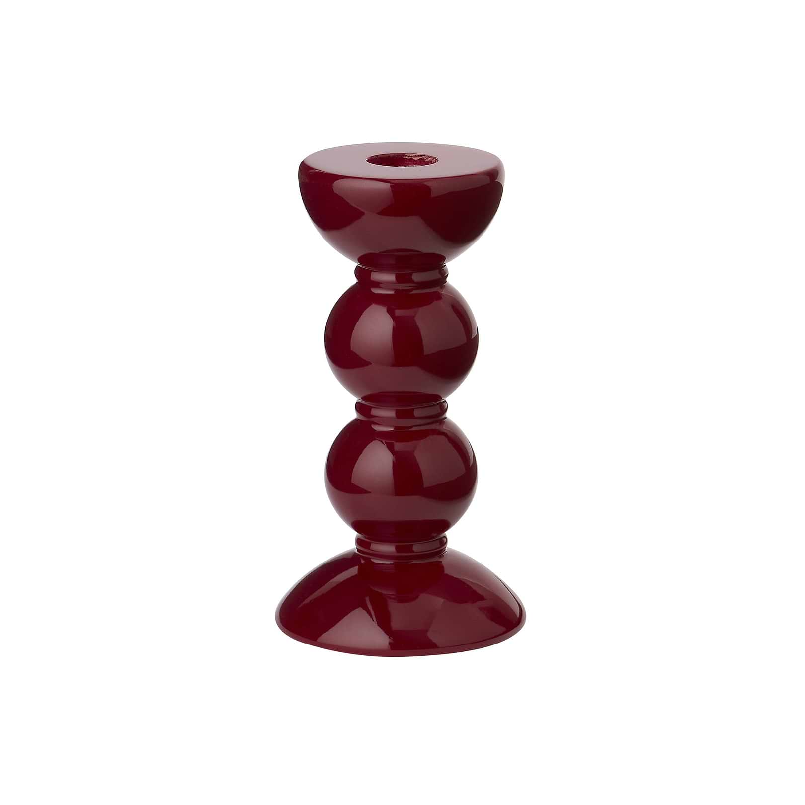 Anderson 皿 Large Scalloped Edge Tray - Red Lacquer Ottoman Tray